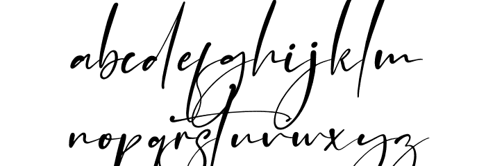 Mantilda Kristine Italic Font LOWERCASE