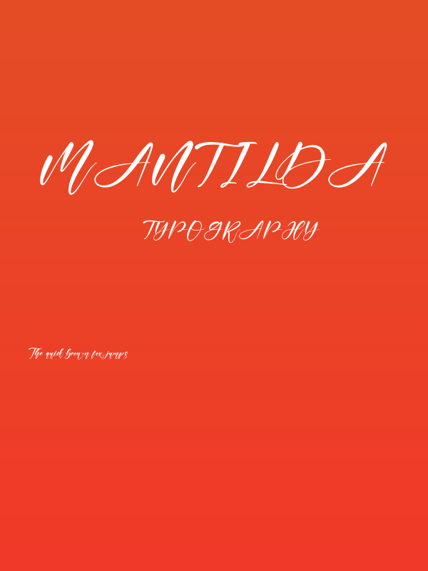 Mantilda Poster