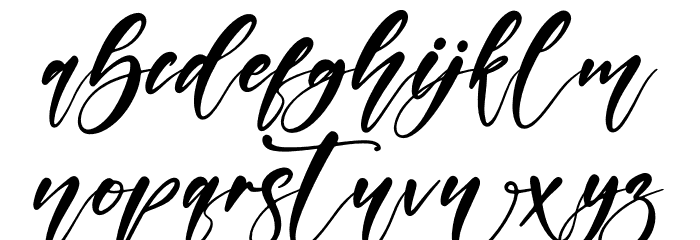 Mantilda Font LOWERCASE