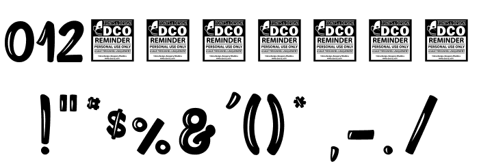 Mantis Rumble_PersonalUseOnly Font OTHER CHARS