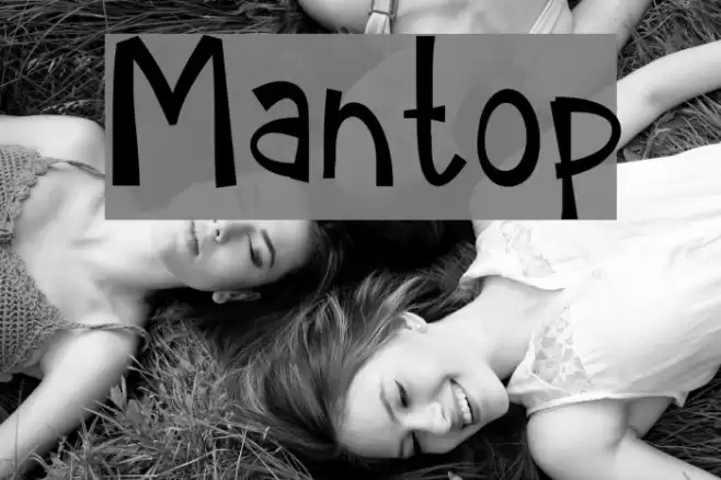 Mantop Font examples