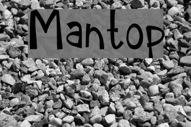 Mantop Font examples