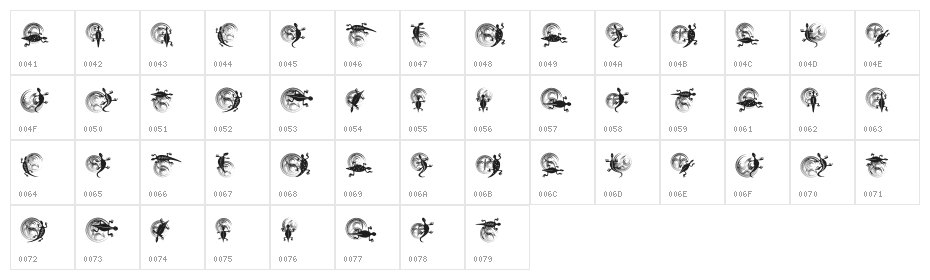 Mantra Regular Character Map