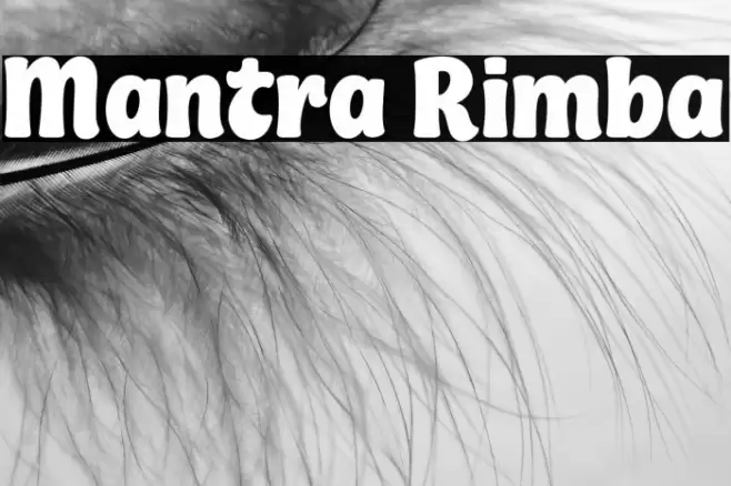 Mantra Rimba Font examples