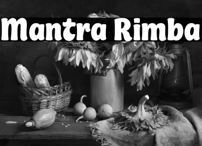 Mantra Rimba Font examples