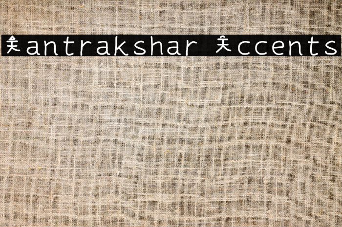 Mantrakshar Accents Font examples