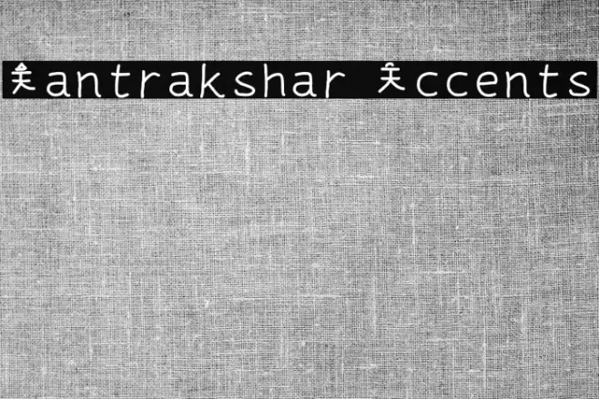 Mantrakshar Accents Fuentes examples