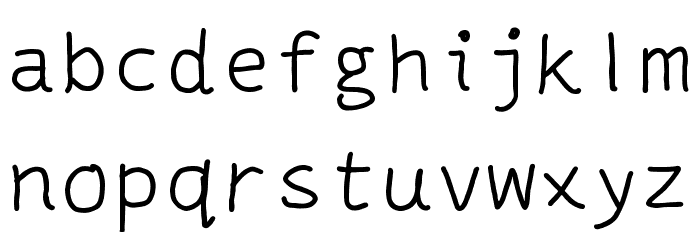 Mantrakshar Accents Font LOWERCASE