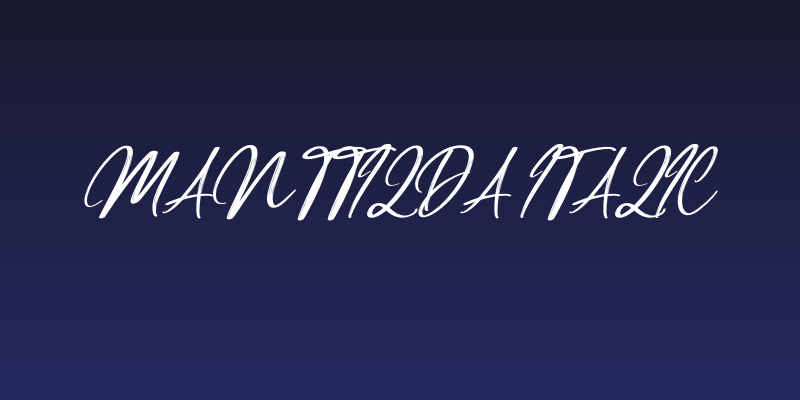 Manttilda Italic Social Header