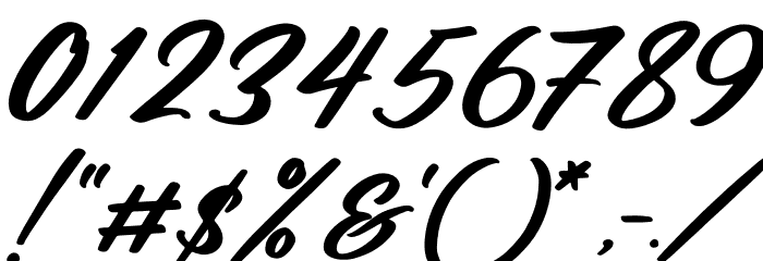 Manttulda Philliph Italic Font OTHER CHARS