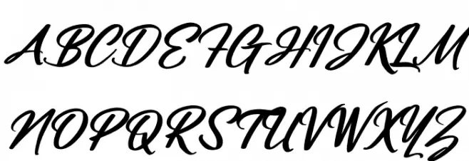 Manttulda Philliph Italic Font Litere mari