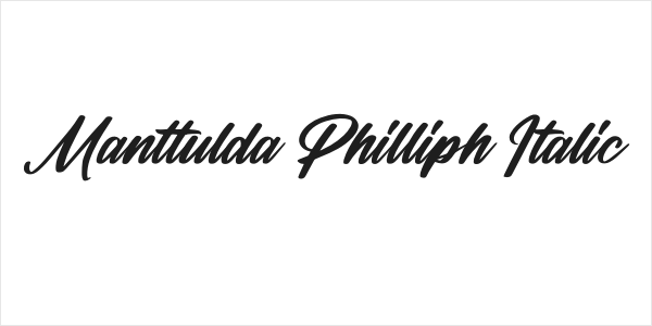 Manttulda Philliph Italic Logo