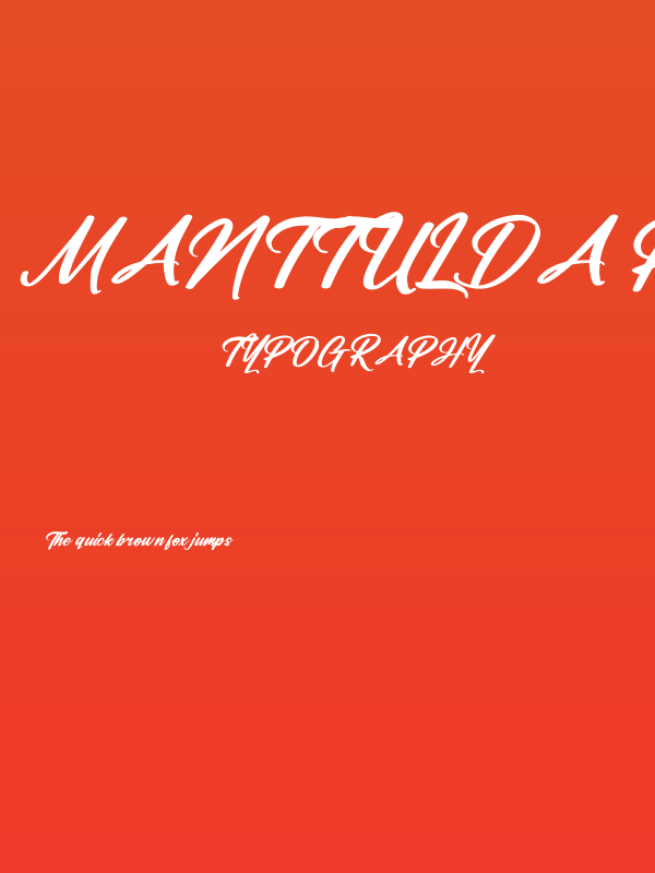 Manttulda Philliph Italic Poster