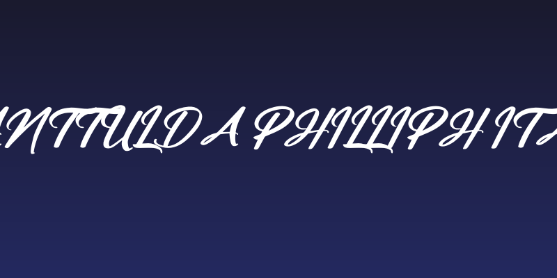 Manttulda Philliph Italic Social Header