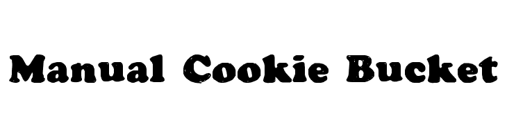 Manual Cookie Bucket Font