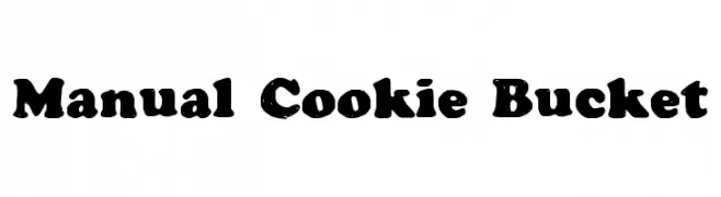 Manual Cookie Bucket  les polices de caractères gratuit tlcharger