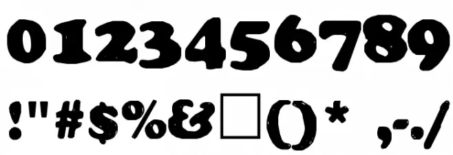 Manual Cookie Bucket Schriftart Anderer Schreiben