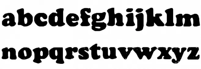 Manual Cookie Bucket Schriftart Kleinbuchstaben