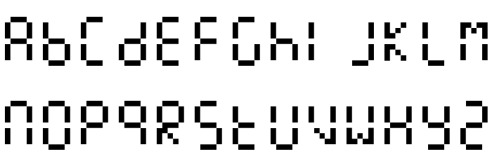 ManualDisplay Font LOWERCASE