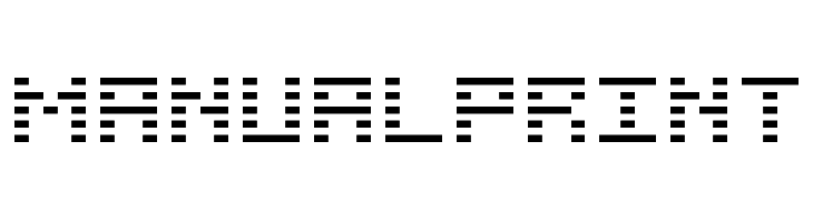 ManualPrint Font