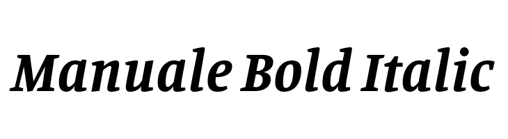 Manuale Bold Italic  フリーフォントのダウンロード