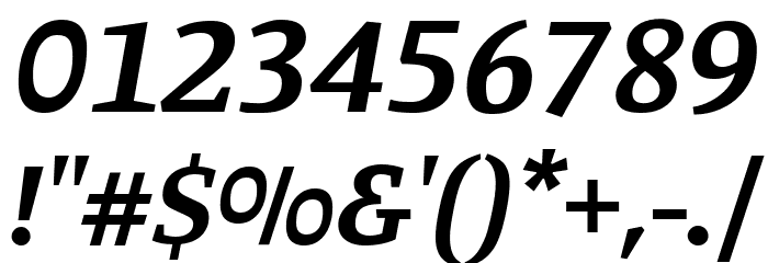 Manuale Bold Italic Font OTHER CHARS