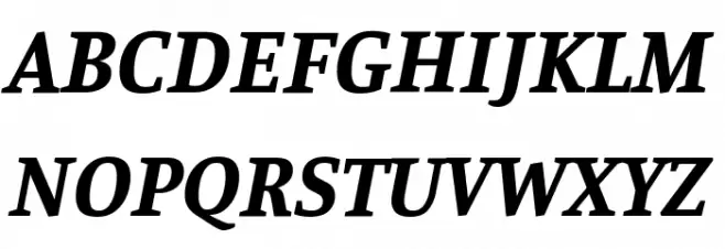 Manuale Bold Italic Schriftart Groß