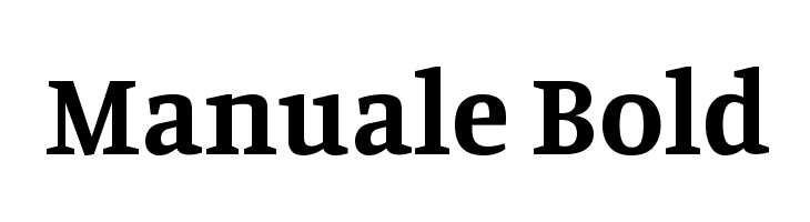 Manuale Bold Font