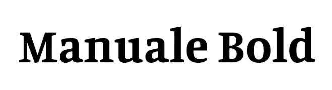 Manuale Bold  नि: शुल्क फ़ॉन्ट्स डाउनलोड