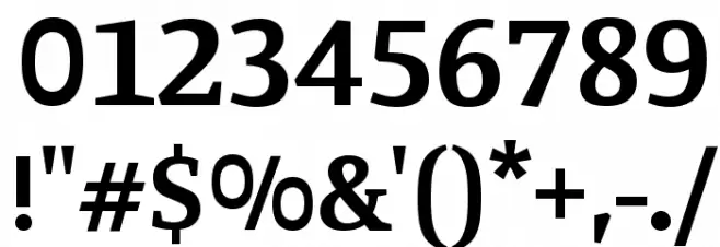 Manuale Bold Font OTHER CHARS