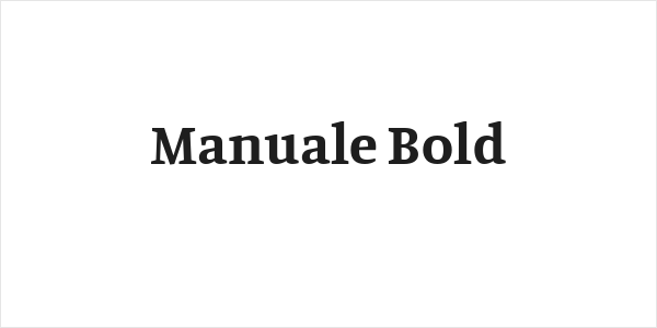 Manuale Bold Logo