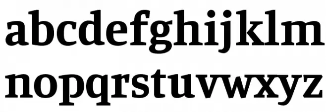 Manuale Bold Font LOWERCASE