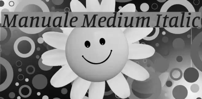 Manuale Medium Italic Font examples