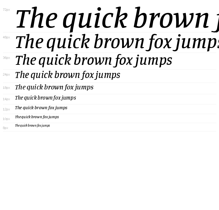 Manuale Medium Italic Waterfall