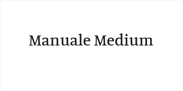 Manuale Medium Logo