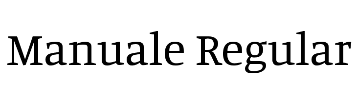 Manuale Regular Font