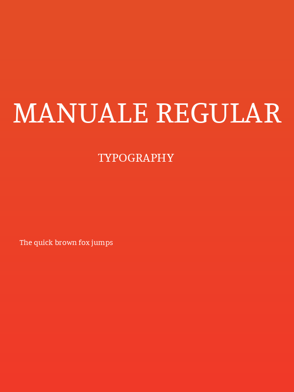Manuale Regular Poster