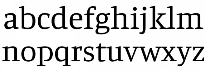 Manuale Regular Font LOWERCASE