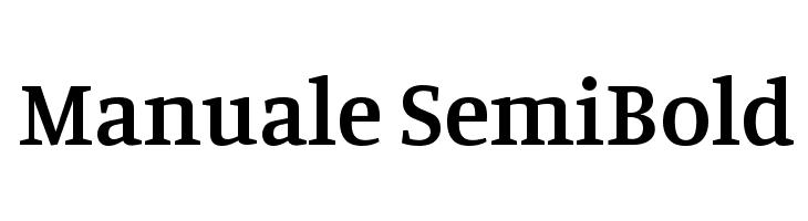 Manuale SemiBold Font