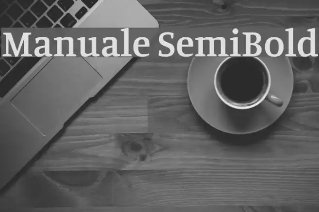 Manuale SemiBold Font examples