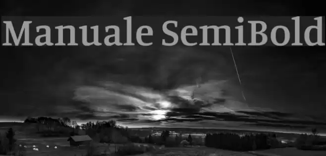 Manuale SemiBold Font examples