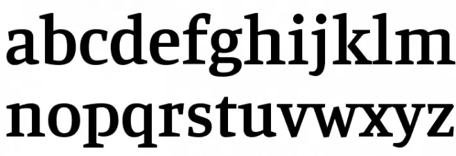 Manuale SemiBold Schriftart Kleinbuchstaben