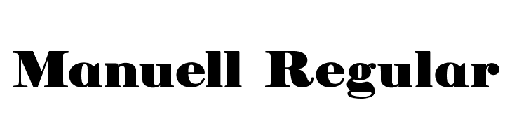 Manuell Regular Font