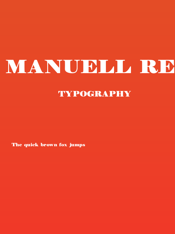 Manuell Regular Poster
