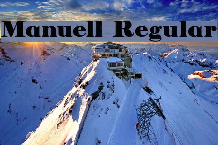 Manuell Regular Font examples