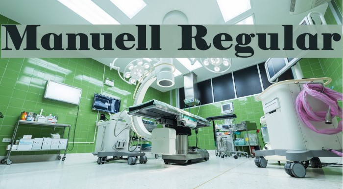 Manuell Regular Font examples