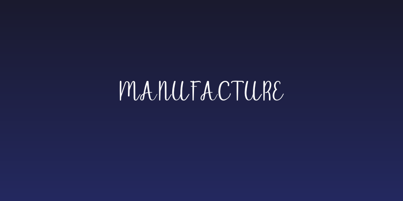Manufacture Social Header