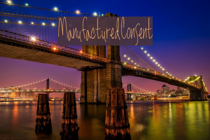 ManufacturedConsent Font examples