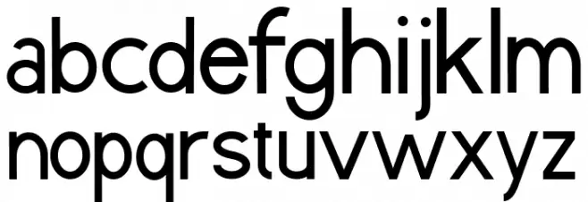 Manun Schriftart Kleinbuchstaben