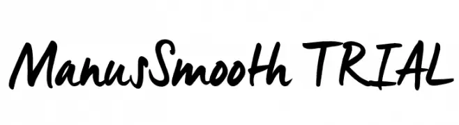 Manus Smooth_TRIAL  नि: शुल्क फ़ॉन्ट्स डाउनलोड